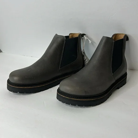 Birkenstock leather Stalon II grey ankle boots New size 39 - Picture 3 of 7